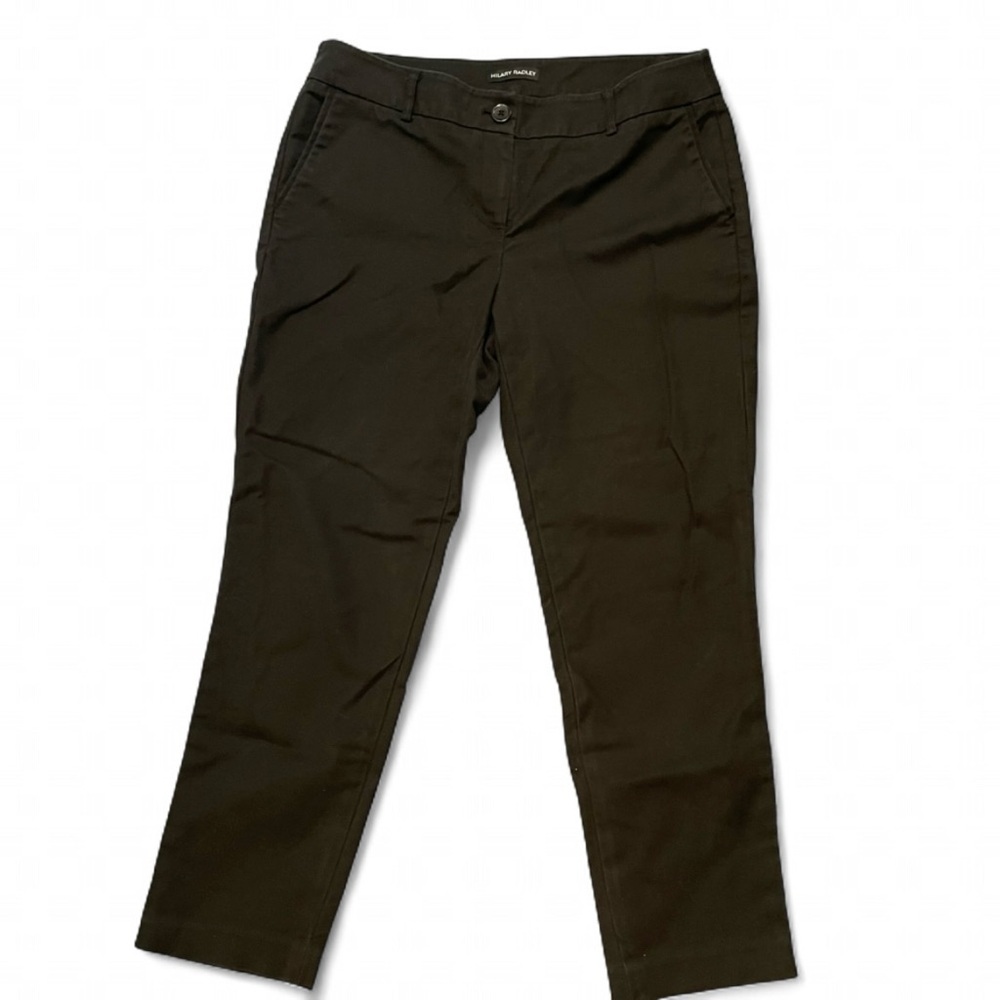 Hilary Radley Women's Black Chino Dress Pants Cotton Stretch Size 8 Career